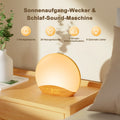 Sonnenaufgangs-Wecker aus Holz mit Naturklängen & Vogelgezwitscher