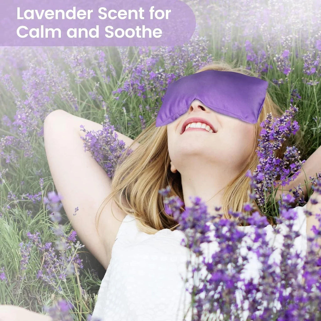 Beschwerte Lavendel-Augenmaske – Anwendung