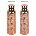 800ml Pure Copper Water Bottle Portable Copper Drinking Bottle For Camping Hiking Travel Outdoor & Indoor, Home Kitchen