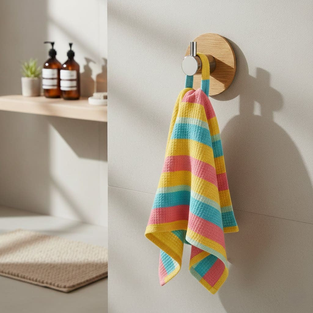 Bambus Wandhaken 3er/6er Set | Ohne Bohren & Selbstklebend