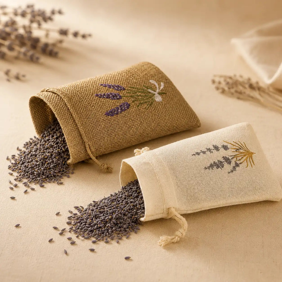 Lavendel Duftbeutel | Natürlicher Mottenschutz & Raumduft