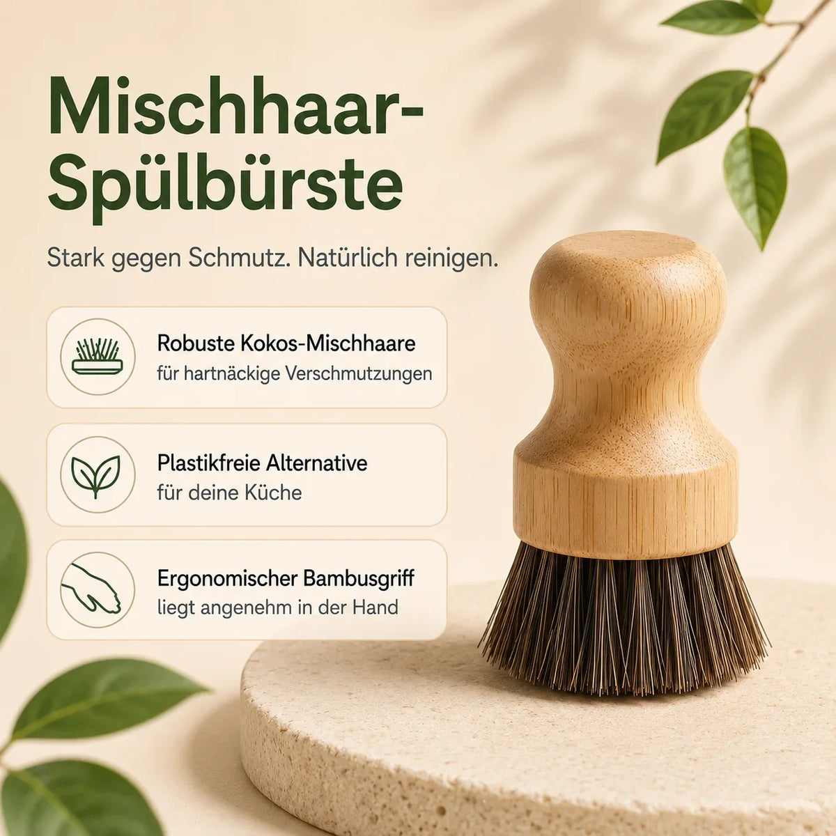 Nachhaltiges Spülbürsten Set | 13-teilige Küchen-Grundausstattung