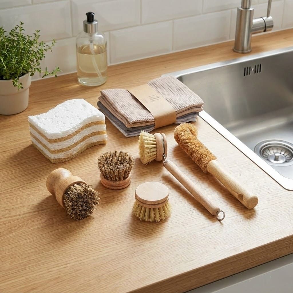 Nachhaltiges Spülbürsten Set | 13-teilige Küchen-Grundausstattung