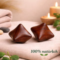 Rosenholz Massagebälle (2er Set) – Handmassage, Stressabbau & Entspannung