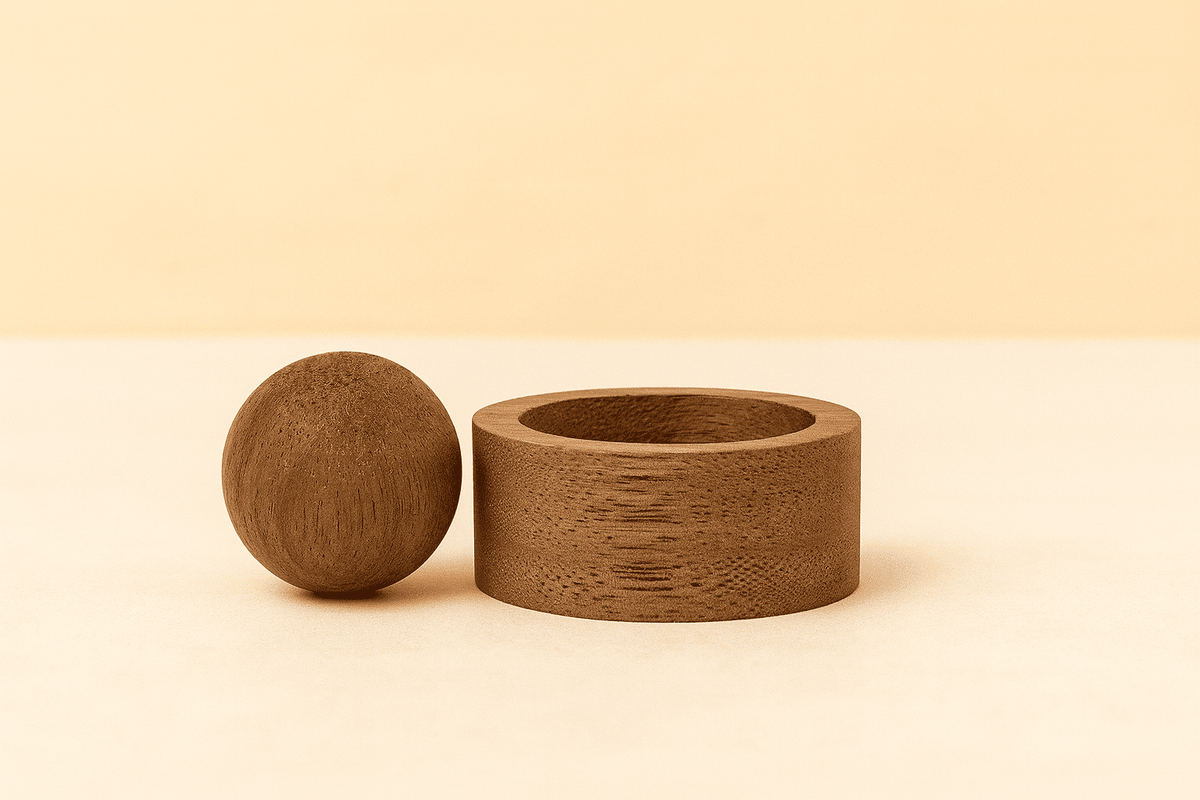 Holzglobus Aroma Diffusor - Kleiner Duftspender für Zuhause