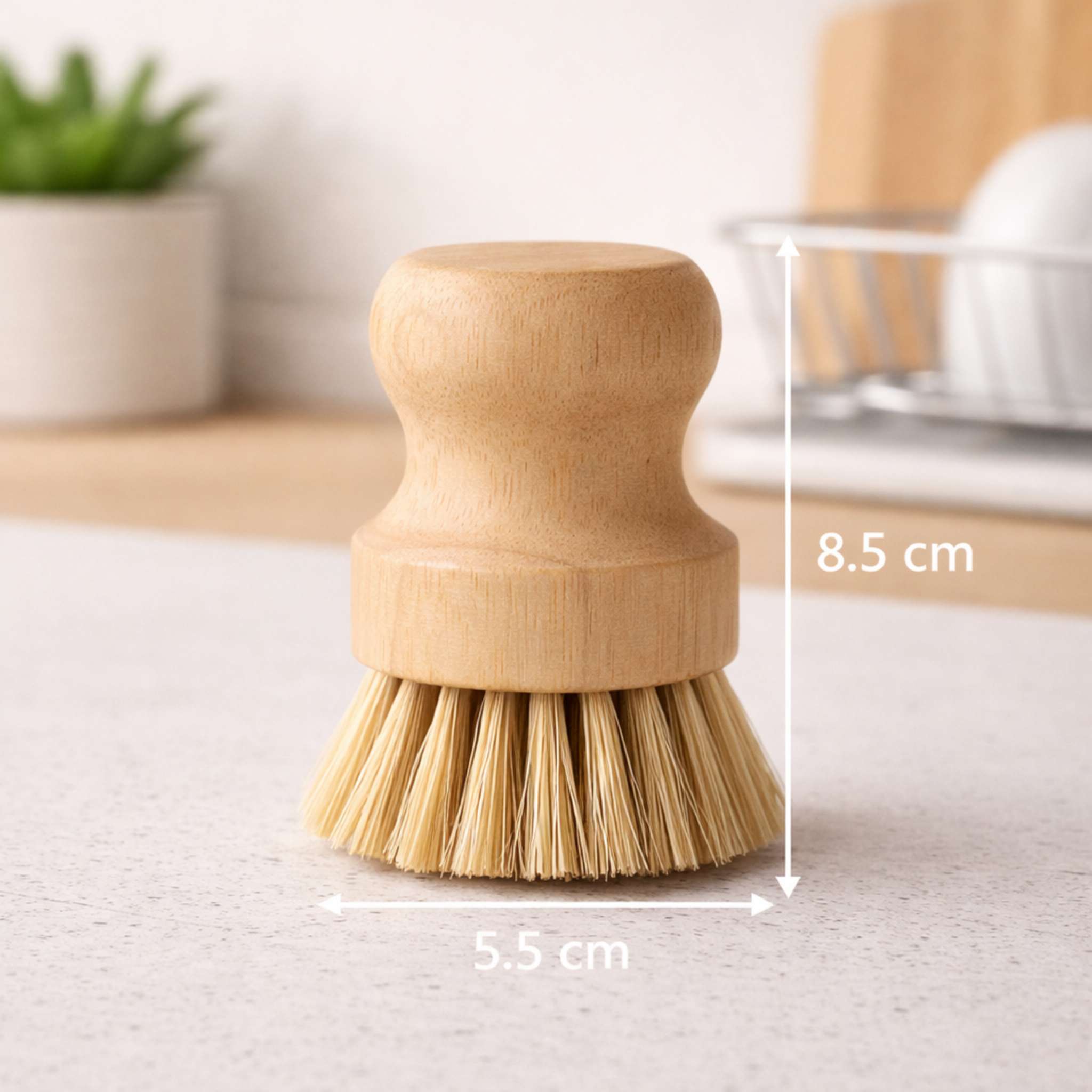 Sisal Spülbürste aus Holz – plastikfrei & kraftvoll reinigen